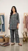 K 1194 by Naisha Cotton Printed Co Ord Set Collection